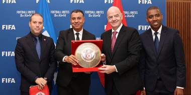 La Fédération Tunisienne de Football apporte son appui à Gianni Infantino pour un nouveau mandat à la tête de FIFA