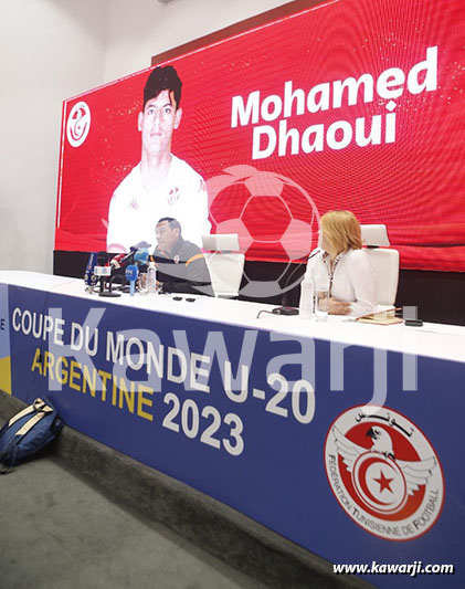 EN : Conférence de presse pour annoncer la liste de la Tunisie pour le Mondial U20