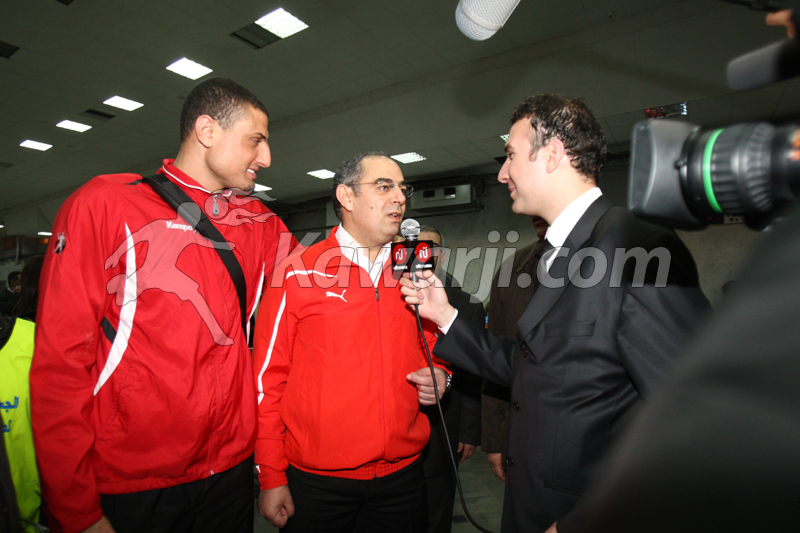 Retour des handballeurs tunisiens d\'Egypte