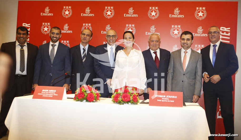 Signature du contrat de sponsoring entre l'Etoile du Sahel et Emirates