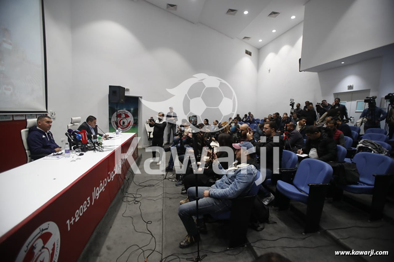 EN : Conférence de presse pour annoncer la liste de la Tunisie pour la CAN 2023