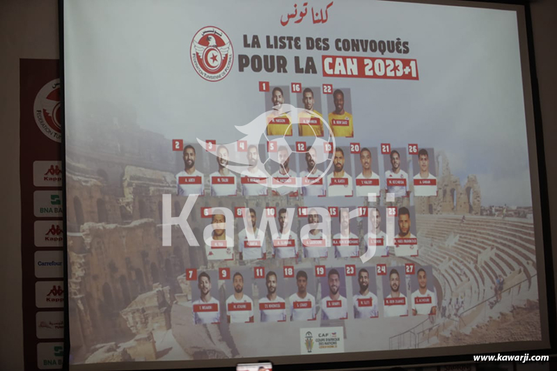 EN : Conférence de presse pour annoncer la liste de la Tunisie pour la CAN 2023