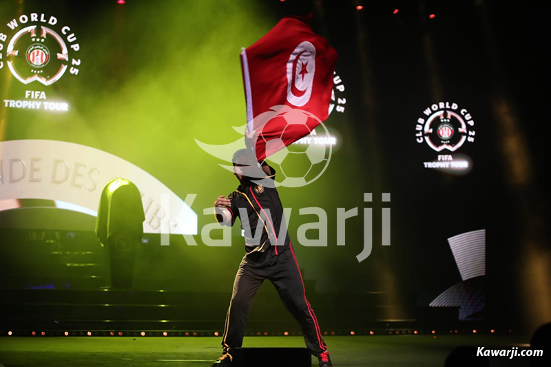 Présentation du trophée de la Coupe du Monde des Clubs 2025 en Tunisie