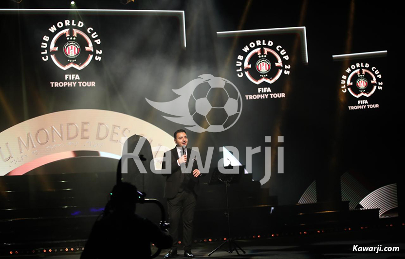 Présentation du trophée de la Coupe du Monde des Clubs 2025 en Tunisie