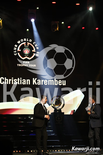 Présentation du trophée de la Coupe du Monde des Clubs 2025 en Tunisie