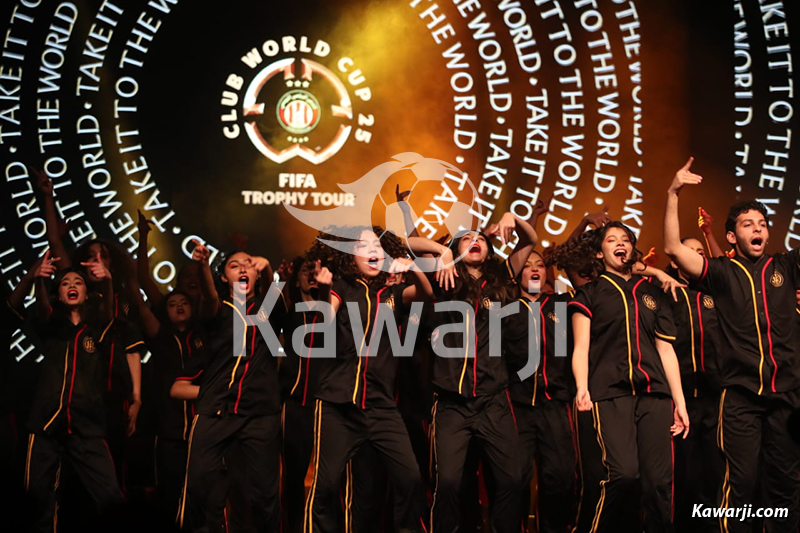 Présentation du trophée de la Coupe du Monde des Clubs 2025 en Tunisie