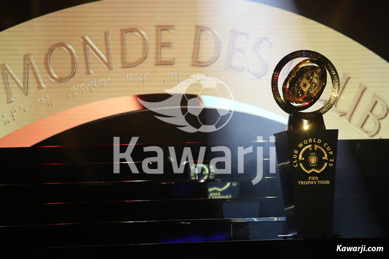 Présentation du trophée de la Coupe du Monde des Clubs 2025 en Tunisie