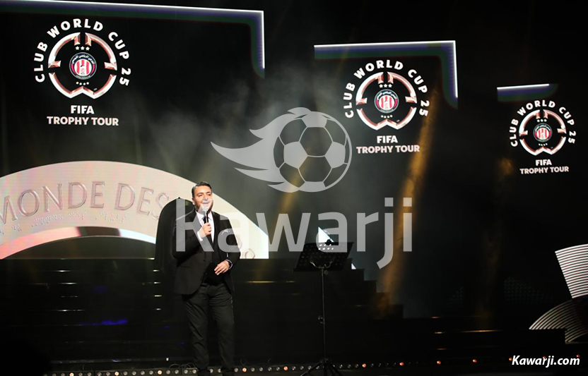 Présentation du trophée de la Coupe du Monde des Clubs 2025 en Tunisie