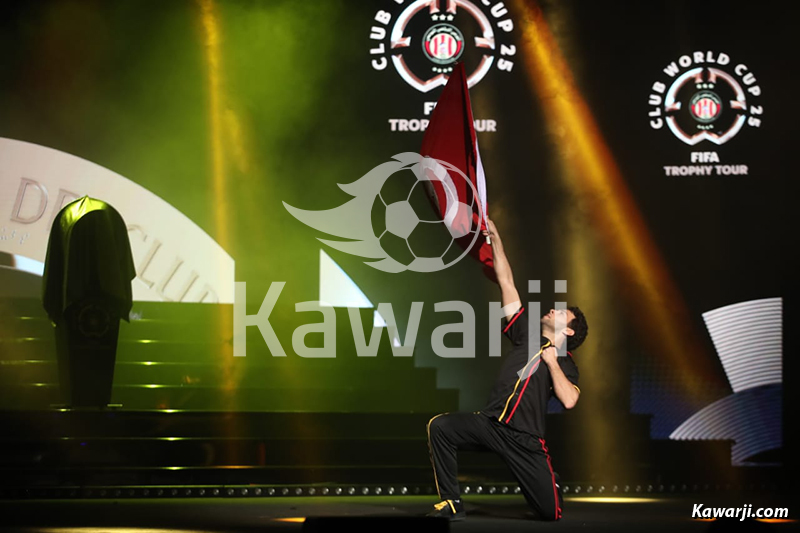 Présentation du trophée de la Coupe du Monde des Clubs 2025 en Tunisie