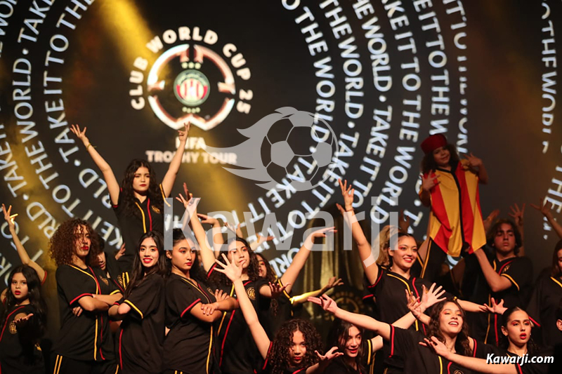 Présentation du trophée de la Coupe du Monde des Clubs 2025 en Tunisie