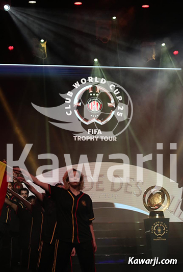 Présentation du trophée de la Coupe du Monde des Clubs 2025 en Tunisie