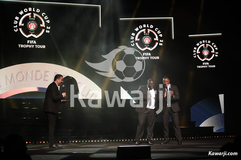 Présentation du trophée de la Coupe du Monde des Clubs 2025 en Tunisie