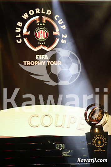 Présentation du trophée de la Coupe du Monde des Clubs 2025 en Tunisie