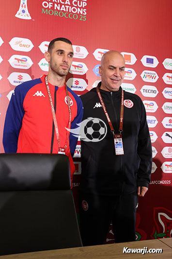 CAN 2025 : Point de presse de Sami Trabelsi et Ellyes Skhiri