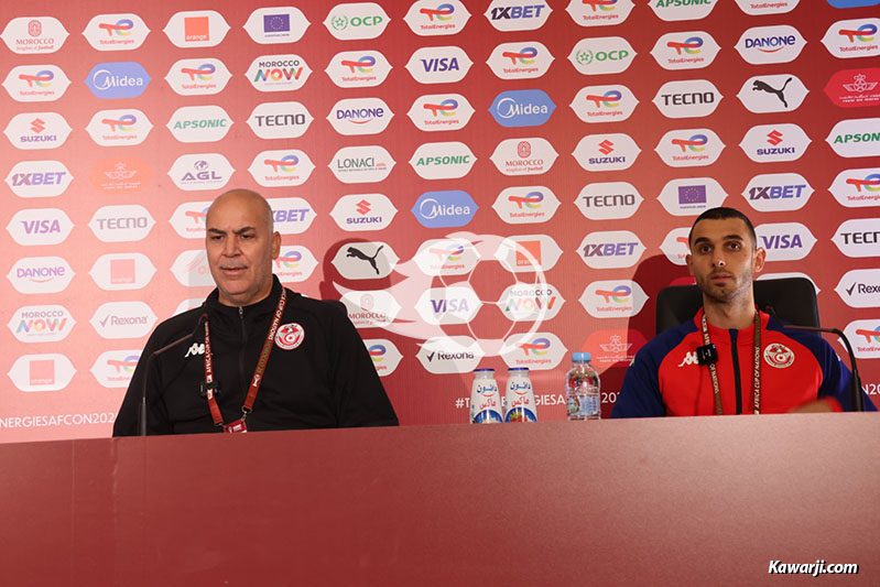 CAN 2025 : Point de presse de Sami Trabelsi et Ellyes Skhiri