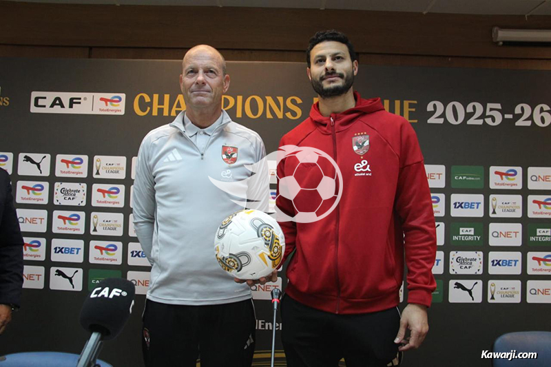 LC : Point de presse Espérance de Tunis et Al Ahly