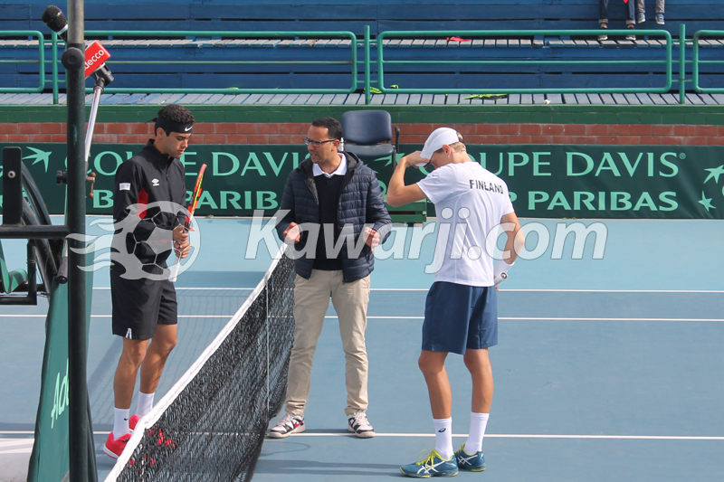 Coupe Davis  Journée 1 : Tunisie - Finlande