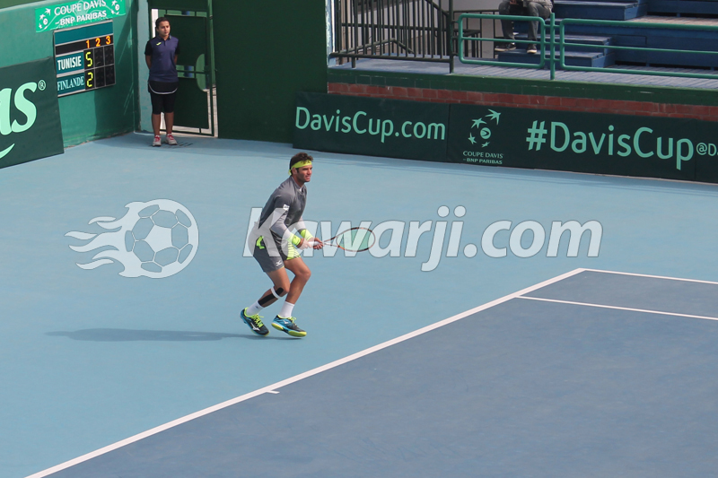 Coupe Davis  Journée 1 : Tunisie - Finlande