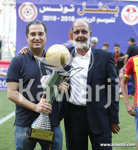 Consécration Espérance Sportive Tunis - Champions de Tunisie 2018-2019