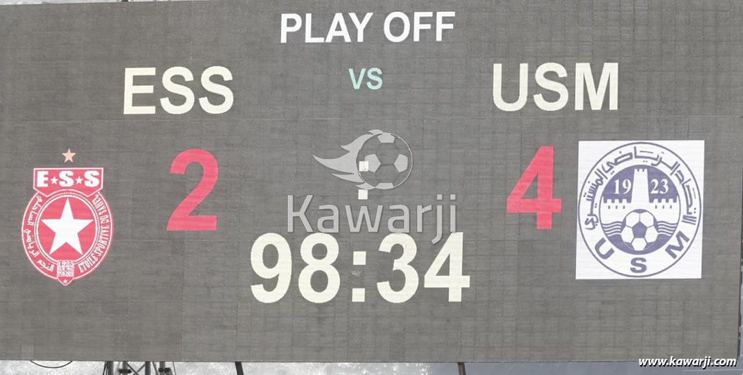 L1 21/22 P.Off J03 : Etoile du Sahel - US Monastirienne 2-4