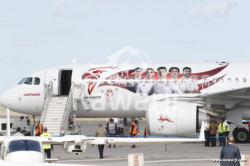 CM 2022 : Départ de la délégation tunisienne en Arabie Saoudite